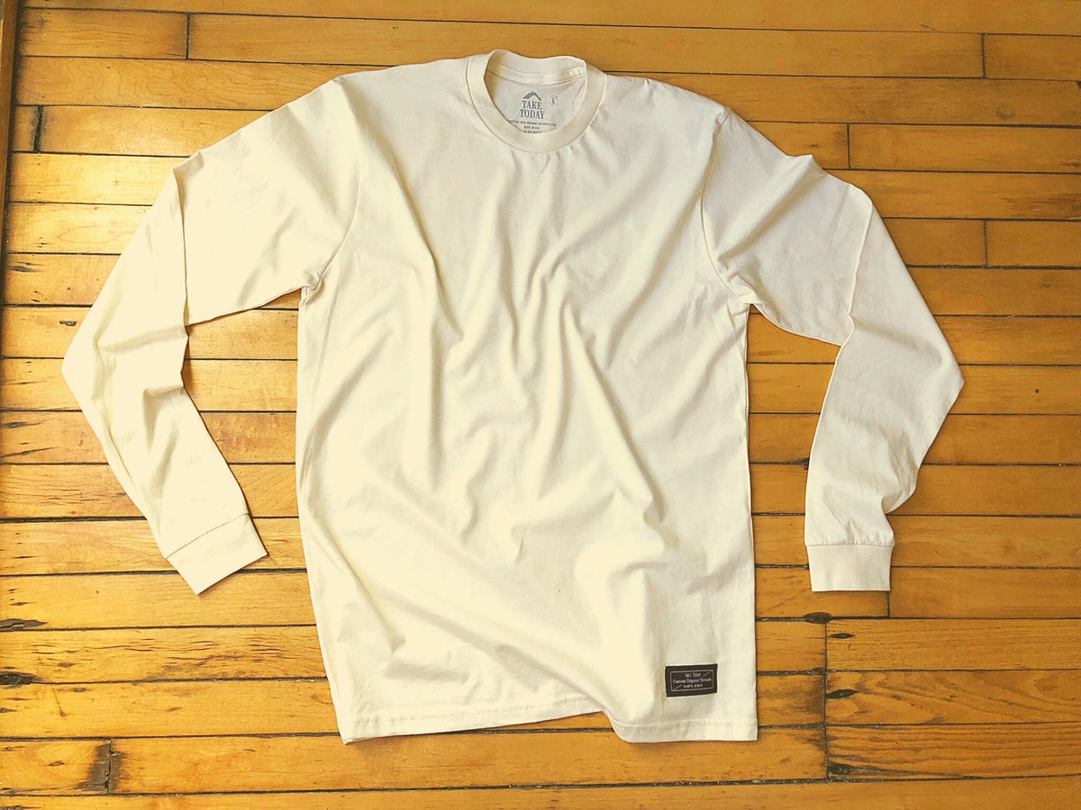 "the original 2.0" long sleeve t in natural - Take Today Community